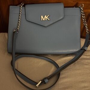 Michael Kors Slate Blue Leather Crossbody